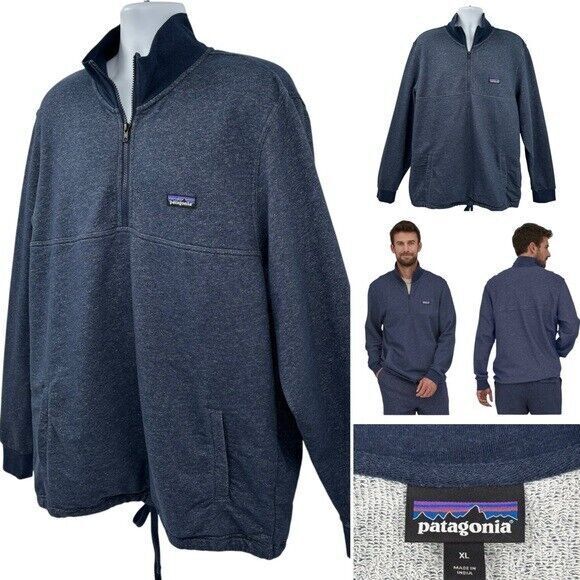 Patagonia Men's Navy Mahnya Fleece Pullover Sz XL - Picture 11 of 11